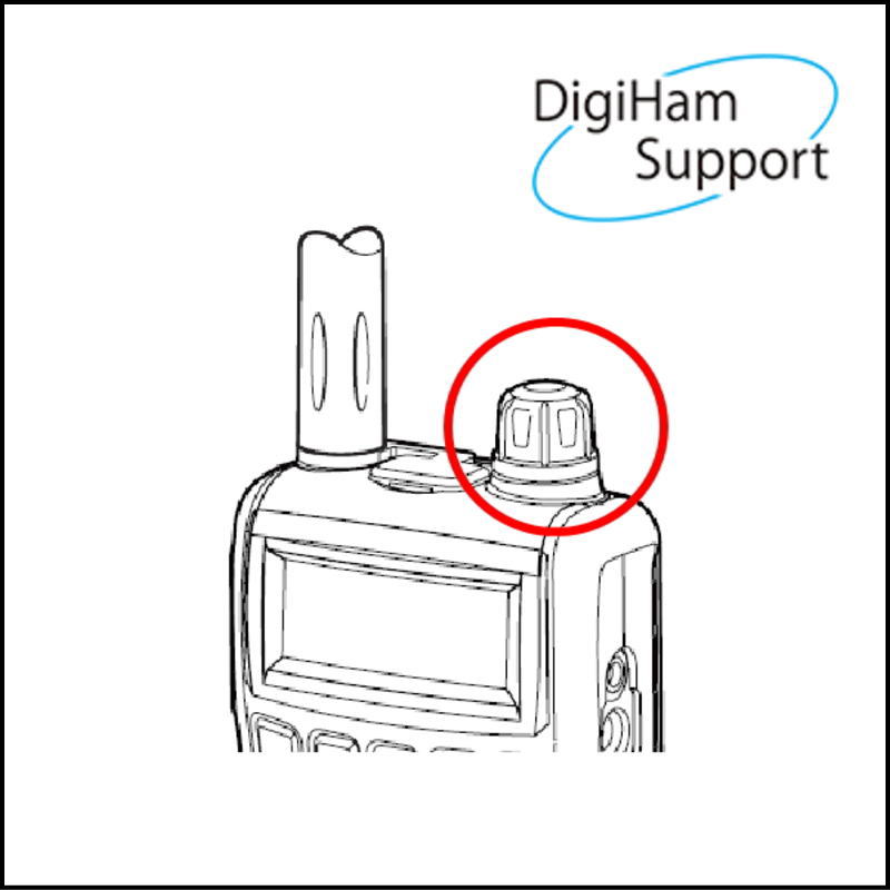 IC-R6用ダイヤルツマミ（KNOB N-284） （補修用)