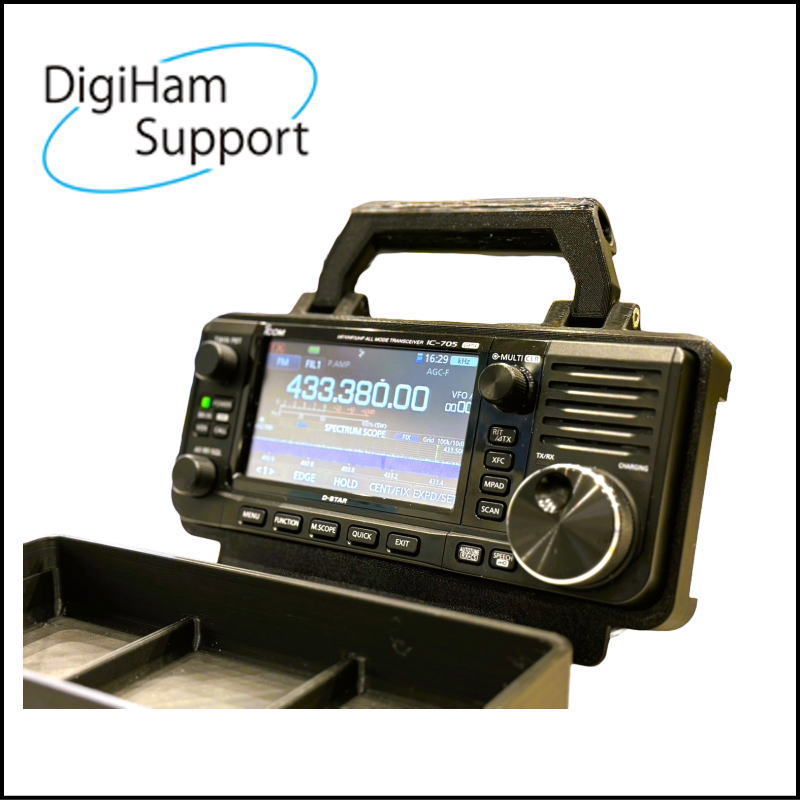 【アイコミック】IC-705/IC-905用 キャリングハンドル＆屋外用シェードセット（ブラック）