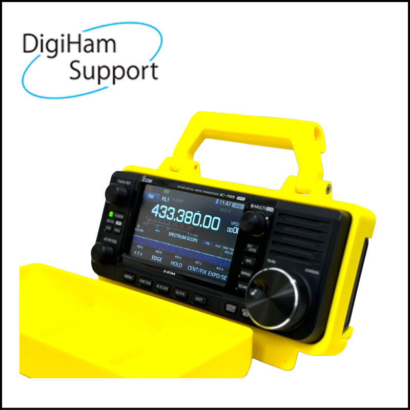 【アイコミック】IC-705/IC-905用 キャリングハンドル＆フロント保護カバーセット（イエロー）