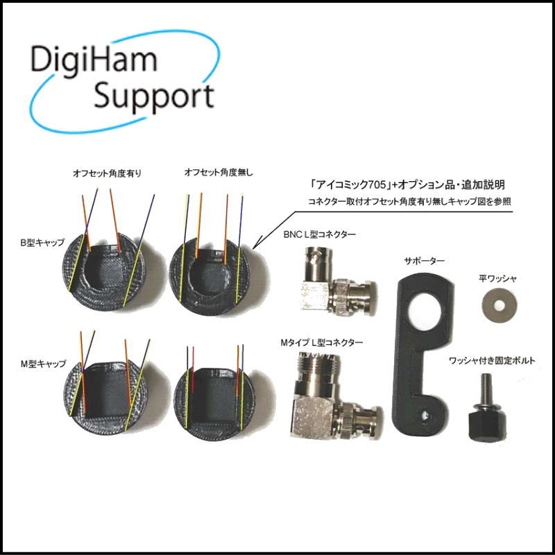 【オプション品】アイコミック705 キャリングハンドル用パーツセット（ブラック）