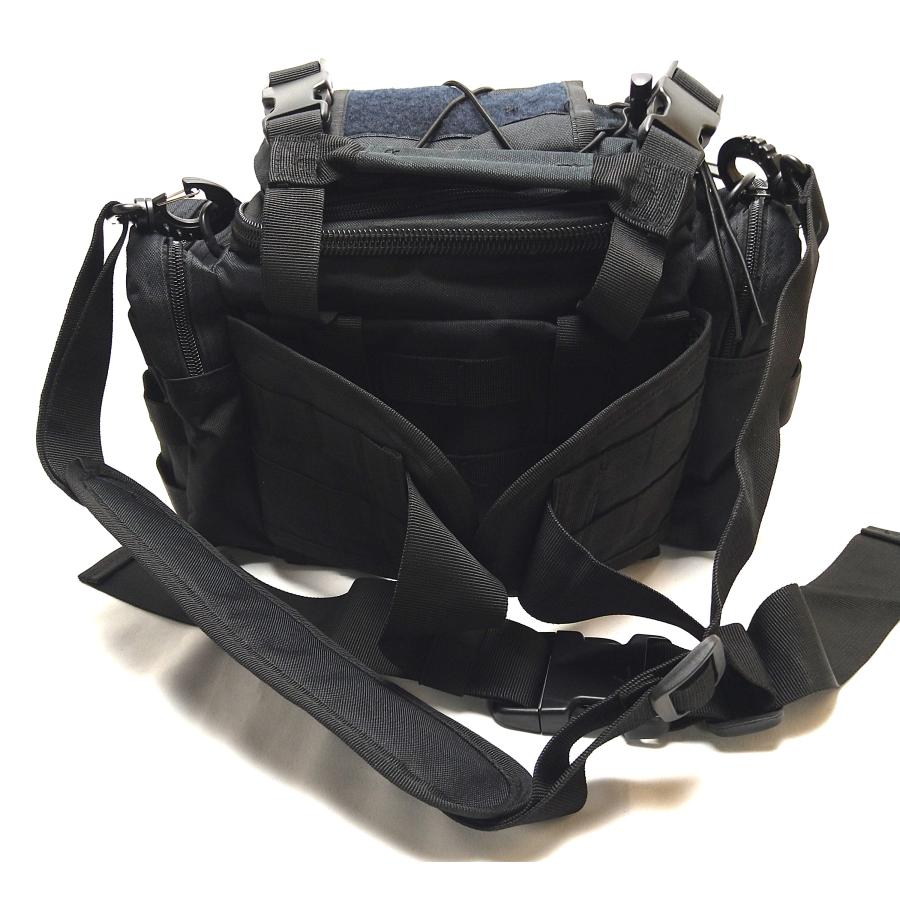 移動運用 IC-705等に ショルダーバッグ(705-FB-B) マルチバッグ 黒色 マッコイオリジナル ウエストバッグ