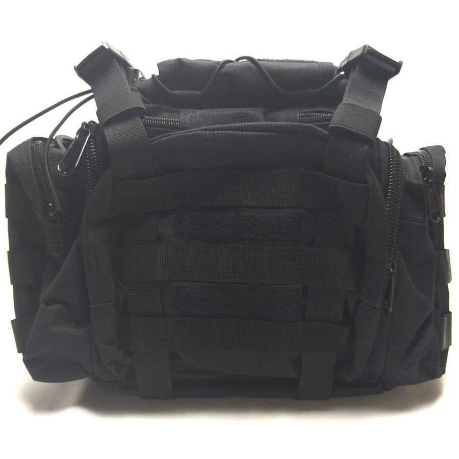 移動運用 IC-705等に ショルダーバッグ(705-FB-B) マルチバッグ 黒色 マッコイオリジナル ウエストバッグ