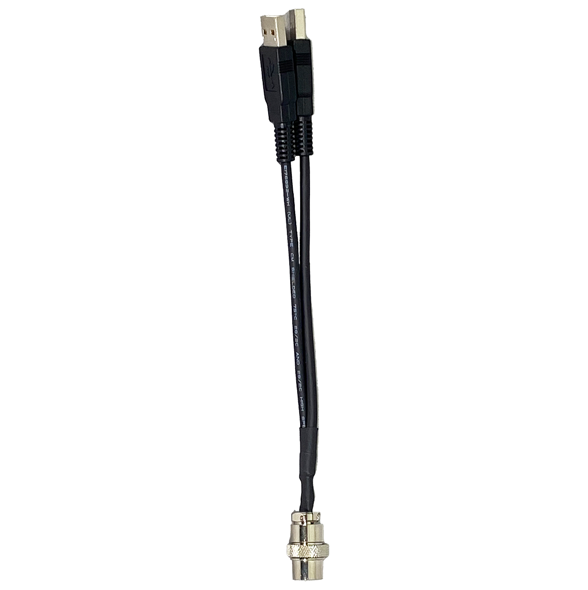 USB type-A 2又-10Pコネクタオス 約0.2m