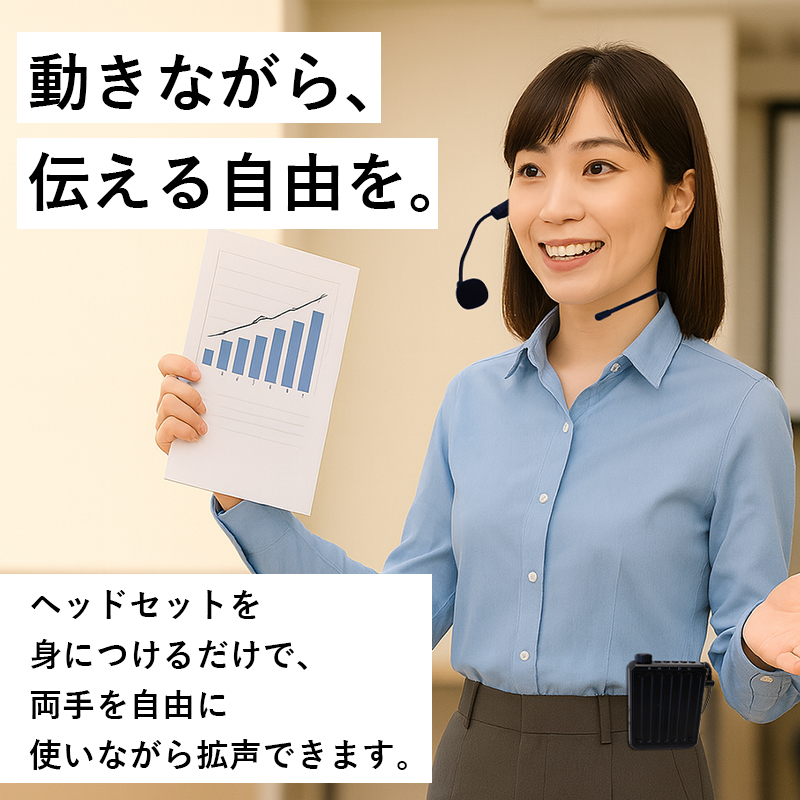 ヘッドセット付き拡声スピーカー CF-SDM300