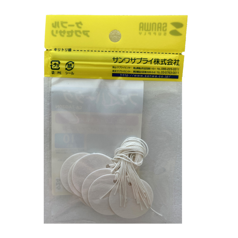 サンワサプライ　ファイバータグ（直径30mm）10枚入りCA-TAG30N