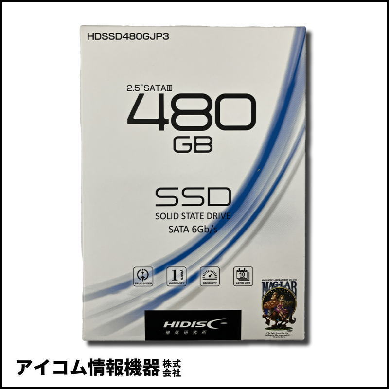 【外装アウトレット・超特価！】内蔵SSD 480GB HI-DISC HDSSD480GJP3