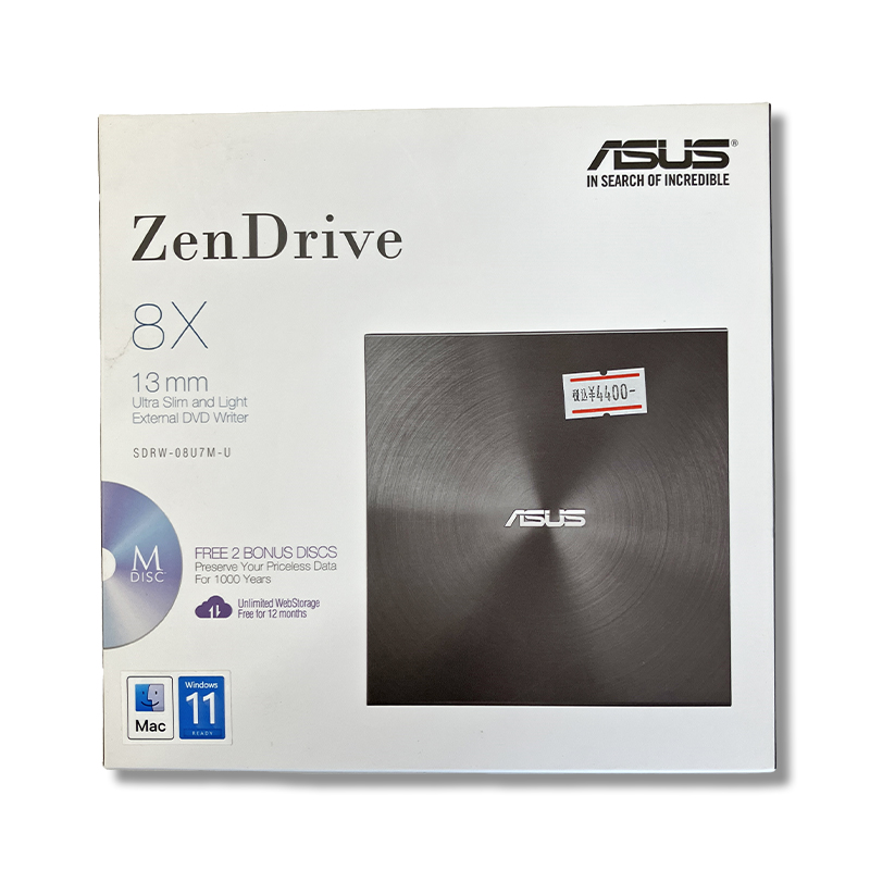 ASUS　USB接続DVDスーパーマルチドライブSDRW-08U7M-U