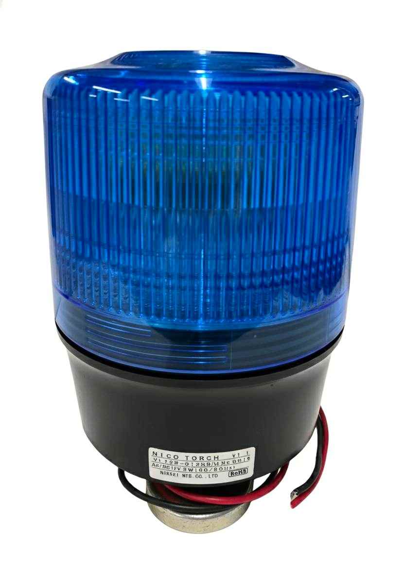 日恵製作所 ニコトーチ φ120 LED回転灯 DC12V マグネットタイプ 青【VL12R-012NB/M】【送料無料／外箱劣化】