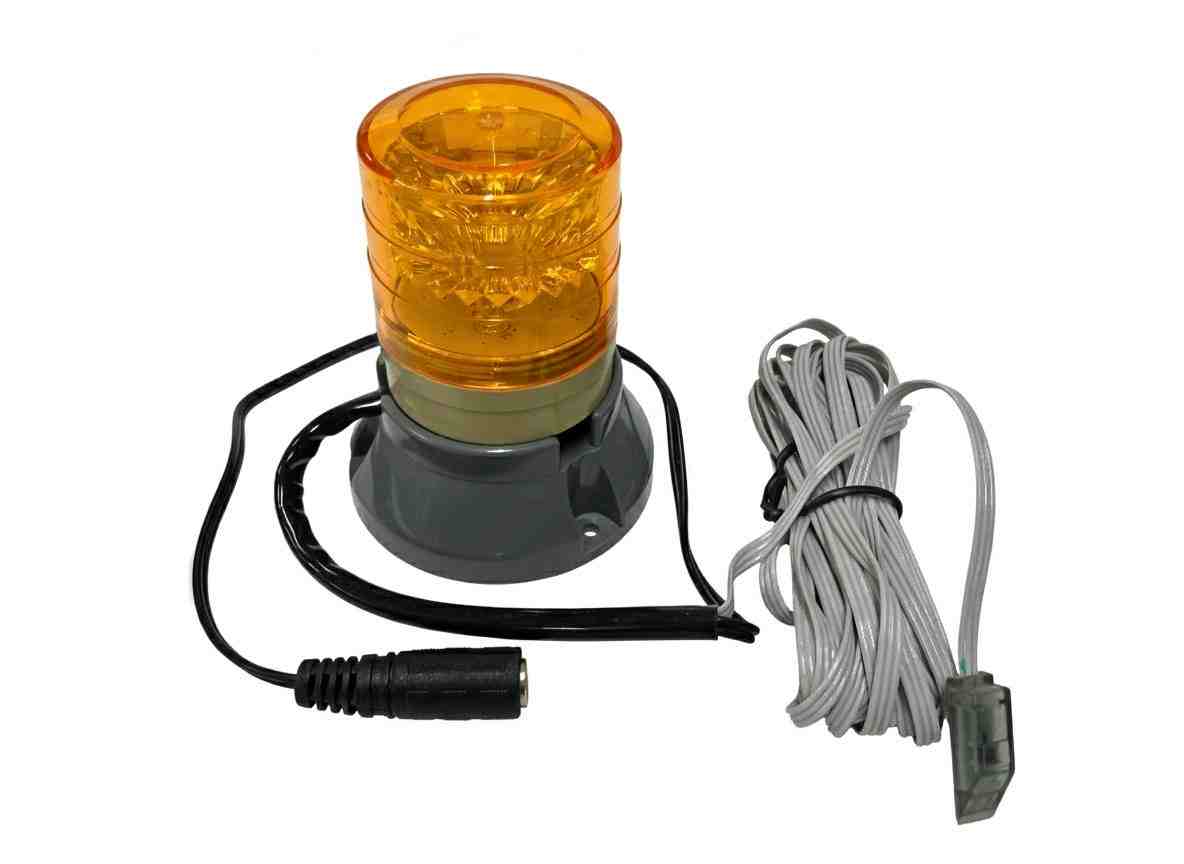 日恵製作所 ニコFAX 小型LED回転灯 AC100V 黄【VL04S-100FAB】【送料無料／外箱劣化】