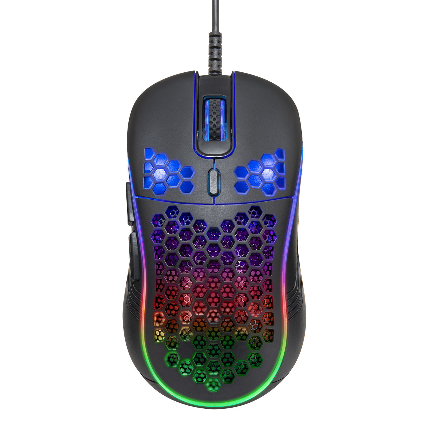 RACEN RGB ゲーミングマウス LT　ブラック CRC-GMRGB02BK【CENTURY】