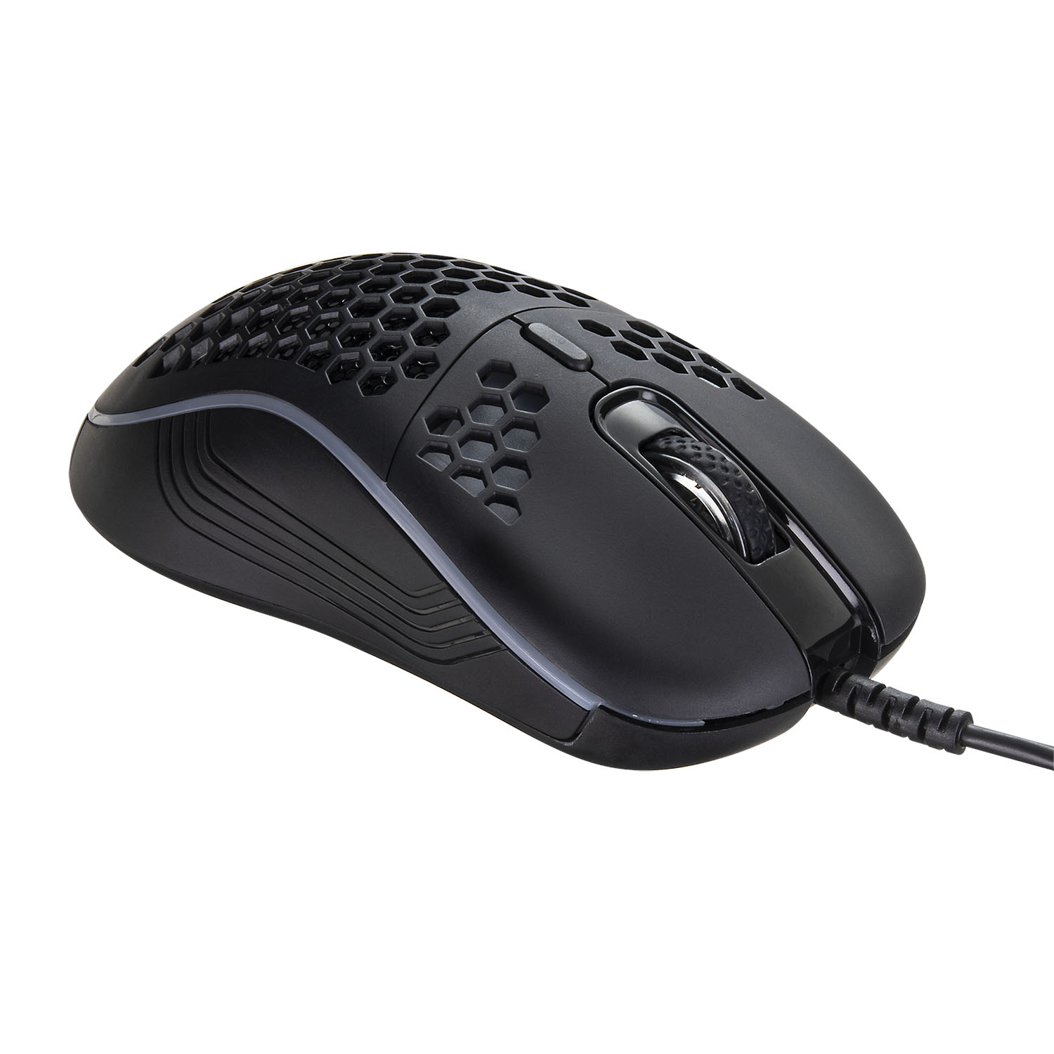 RACEN RGB ゲーミングマウス LT　ブラック CRC-GMRGB02BK【CENTURY】