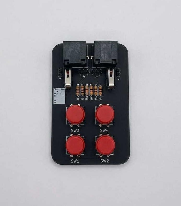 【アイコム専用】メモリー呼び出し用スイッチユニット（音声＆CW対応）【マイク端子接続タイプ・パドル付】