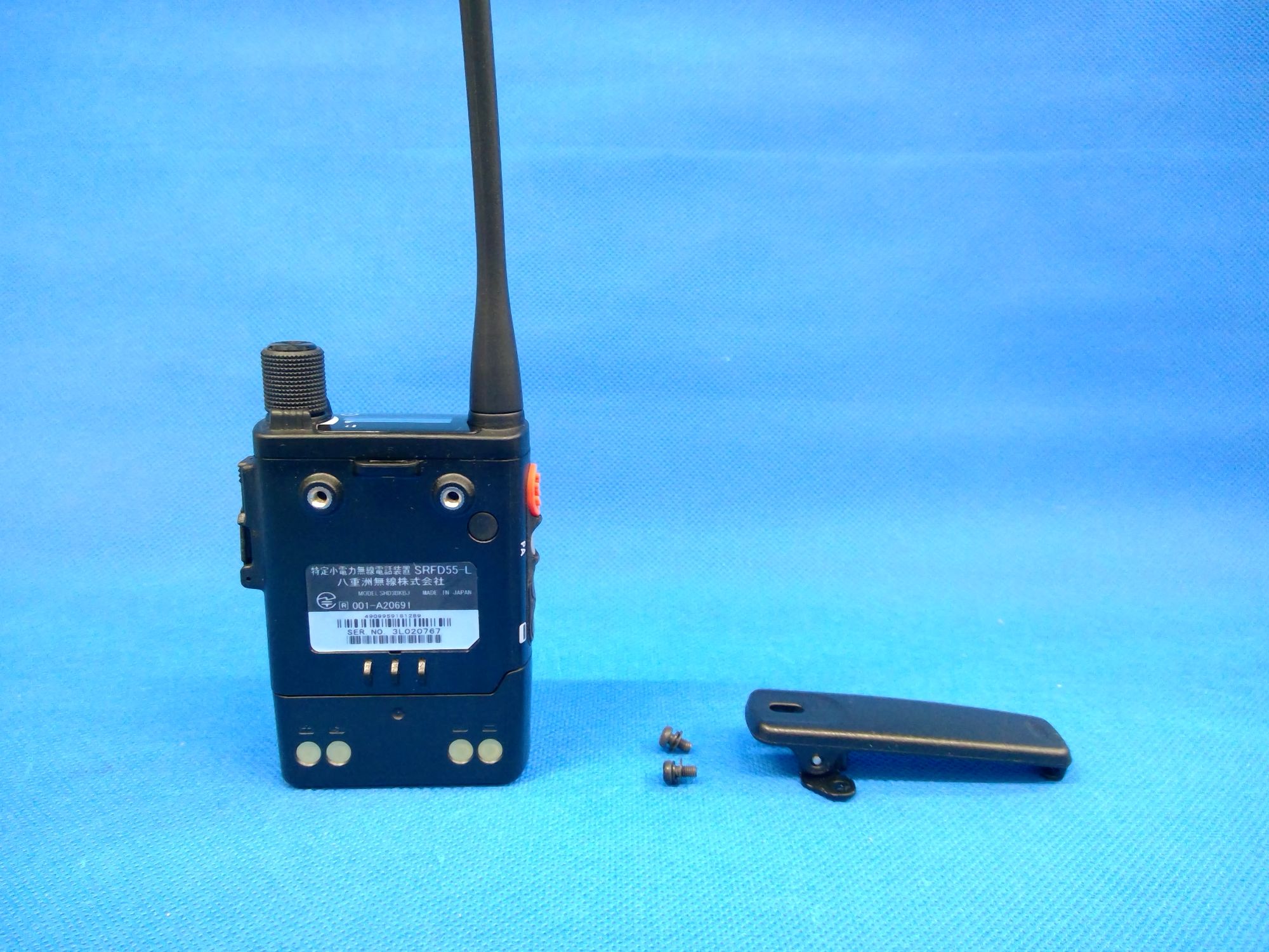 八重洲無線　STRオンデマンドインカム　SRFD55-L　ブラック　ロングアンテナタイプ　特定小電力トランシーバー　店頭展示品　2026年3月時点メーカー保証あり