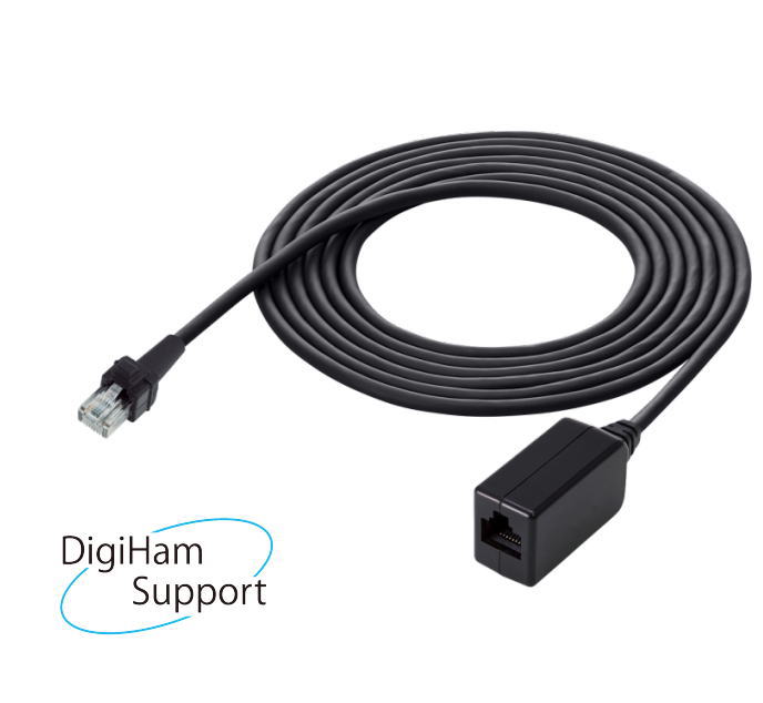 ５本まとめて特価！　アイコム用モジュラー８Ｐマイク延長ケーブル