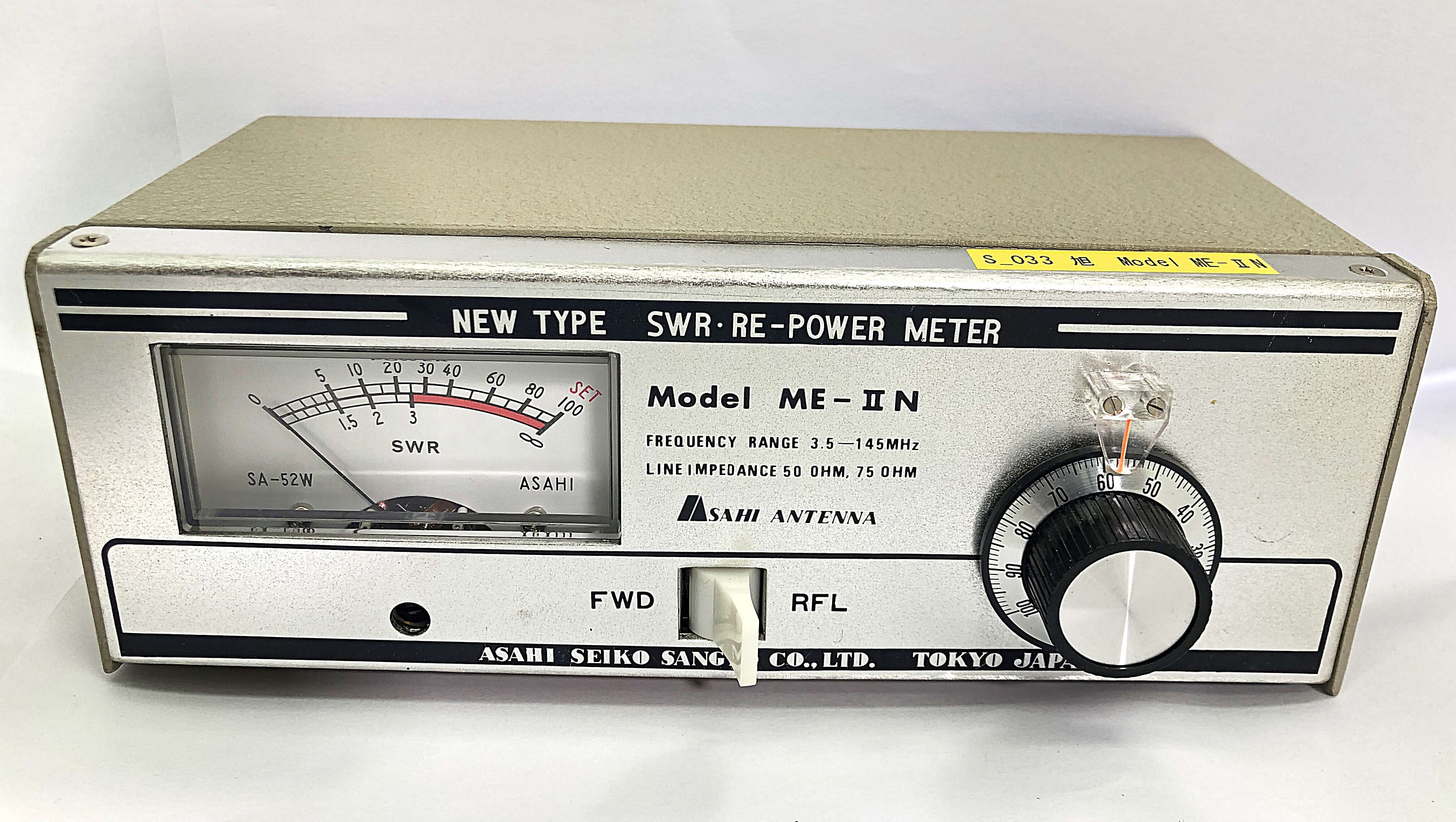 旭　Model ME-ⅡN　SWR POWER METER