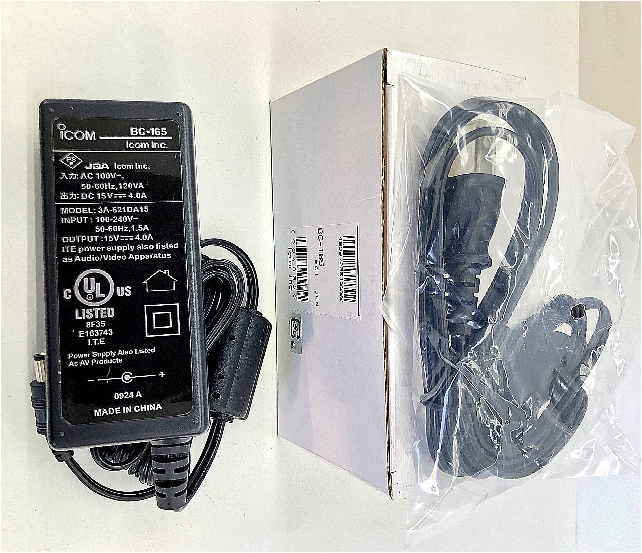 BC-165　充電器用ACアダプター