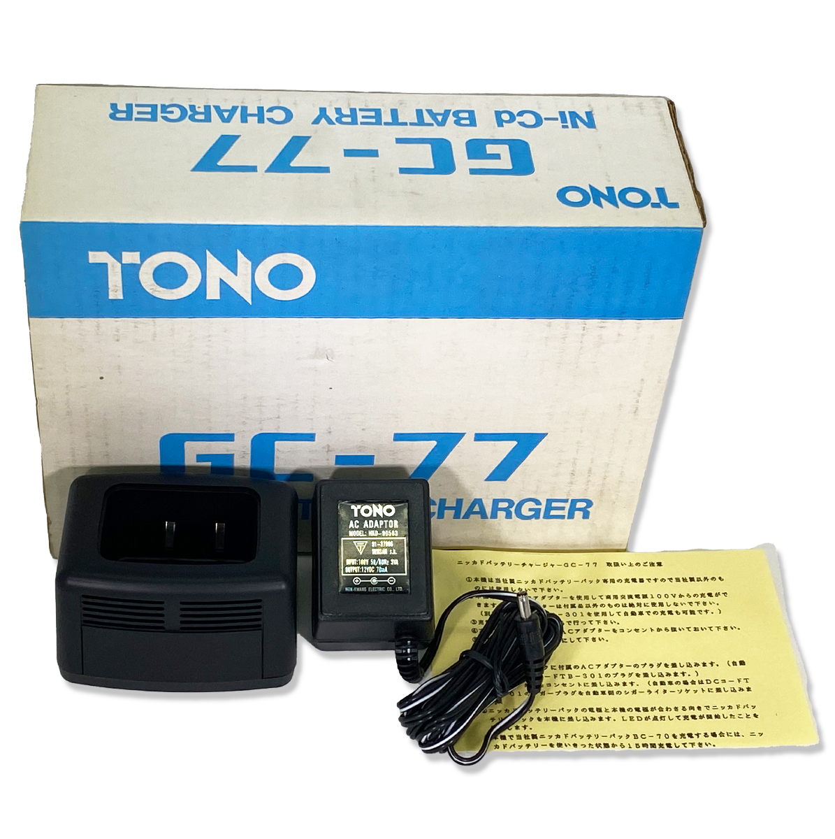 TONO GC-77 Ni-Cd BATTERY CHARGER