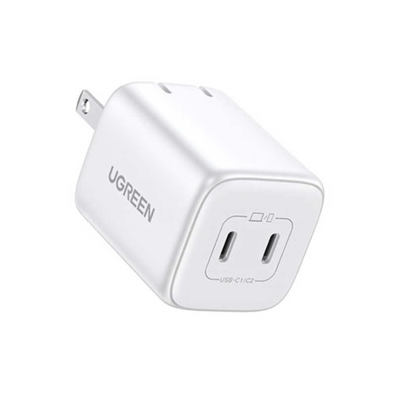 UGREEN Nexode 45W 2ポート 急速充電器 ホワイト