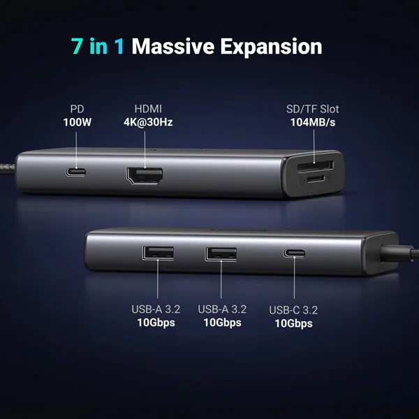 UGREEN Revodok Pro 7-in-1 USB-C ハブ